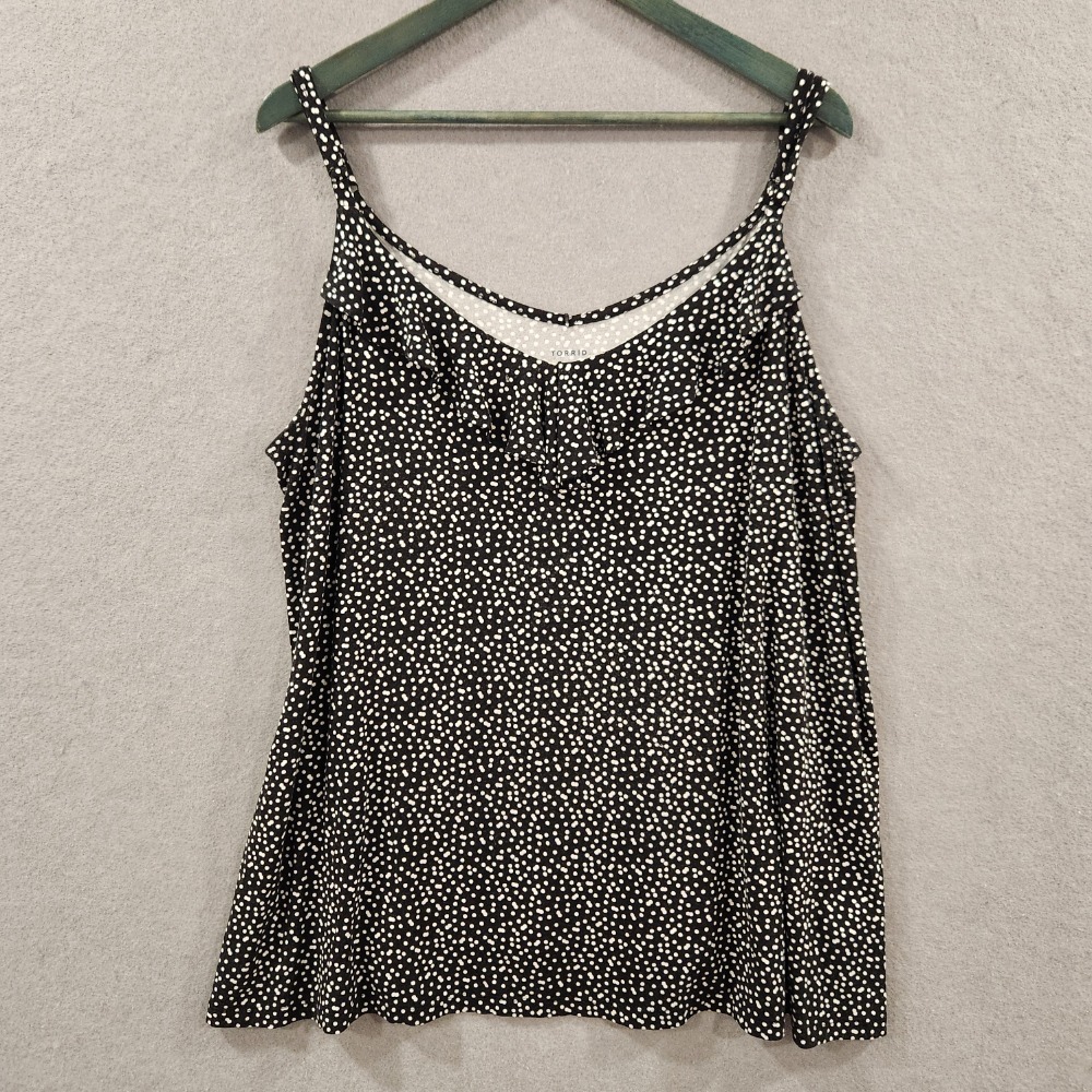Torrid Super Soft Cami Top Polka Dot‎ Sleeveless Plus Size 3